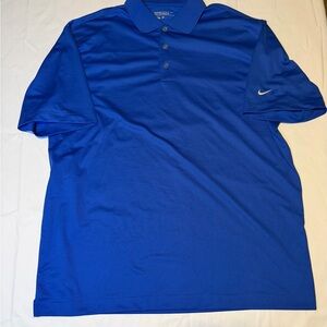 Nike Golf Dri Fit Polo Shirt Blue Tour Performance XL